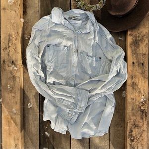 Super soft washed cotton button up